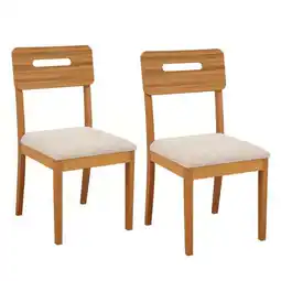 Benoit Conjunto 2 Cadeiras Estofada Kappesberg 2CMM011CA-A065 Madeira 92x48x54,5cm oferta