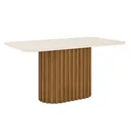 Benoit Mesa de Jantar Henn SC68-127 Solana Tampo MDF Com Vidro 160cm oferta