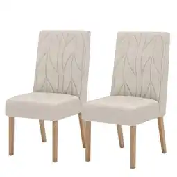 Benoit Conjunto 2 Cadeiras Estofadas Henn S34-502 Eloa 97x47x64cm oferta