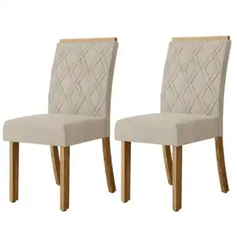 Benoit Conjunto 2 Cadeiras Estofadas Henn S05-502 Vita 95,5x44x55,5cm oferta