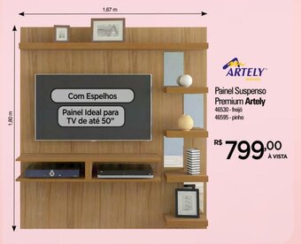Zenir Painel Suspenso Premium Artely oferta