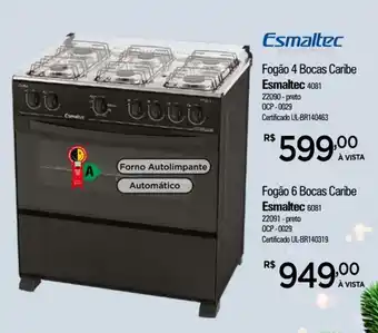 Zenir Fogao 6 Bocas Caribe Esmaltec oferta