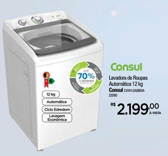 Zenir Lavadora de Roupas Automatica 12kg Consul oferta