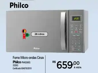 Zenir Forno Micro-ondas Cinza Philco oferta