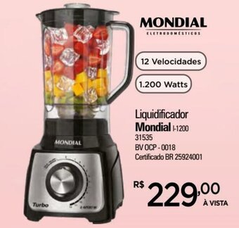 Zenir Liquidificador Mondial oferta