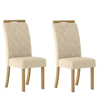 Benoit Conjunto 2 Cadeiras Estofadas Henn S25-502 Bella 100,5x43x56cm oferta