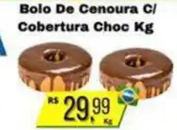 Supermercados Pague Menos Bolo De Cenoura C/ Cobertura Choc oferta