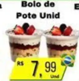Supermercados Pague Menos Bolo de Pote Unid oferta
