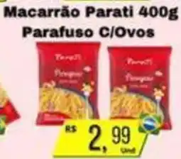 Supermercados Pague Menos Macarrão Parati Parafuso C/Ovos oferta