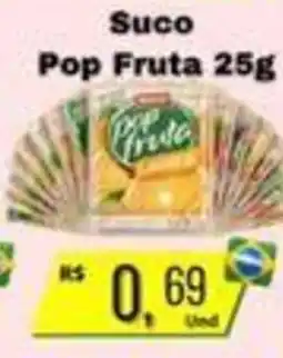 Supermercados Pague Menos Suco Pop Fruta oferta