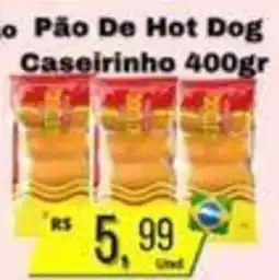 Supermercados Pague Menos Pão De Hot Dog Caseirinho oferta