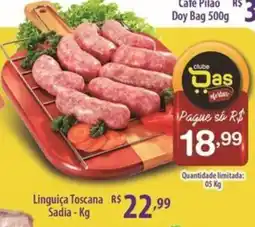 Rede DAS Linguiça Toscana Sadia oferta