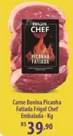 Rede DAS Carne Bovina Picanha Fatiada Frigol Chef Embalada oferta