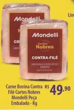 Rede DAS Carne Bovina Contra Filé Cortes Nobres Mondelli Peça Embalado oferta