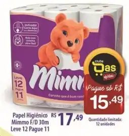 Rede DAS Papel Higiênico Mimmo F/D 30m oferta