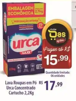 Rede DAS Lava Roupas em Pó Urca Concentrado Cartucho oferta