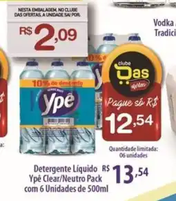 Rede DAS Detergente Líquido Ypê Clear/Neutro oferta
