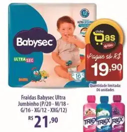 Rede DAS Fraldas Babysec Ultra Jumbinho oferta
