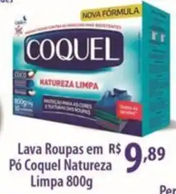 Rede DAS Lava Roupas em Po Coquel Natureza Limpa oferta