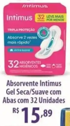 Rede DAS Absorvente Intimus Gel Seca/Suave com Abas oferta