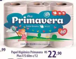 Rede DAS Papel Higiênico Primavera Plus F/S 60m oferta