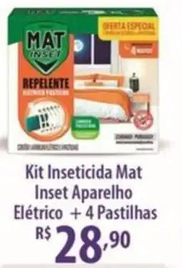 Rede DAS Kit Inseticida Mat Inset Aparelho Elétrico +4 Pastilhas oferta