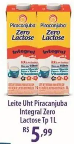 Rede DAS Leite Uht Piracanjuba Integral Zero Lactose Tp oferta