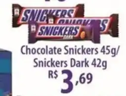 Rede DAS Chocolate Snickers/ Snickers Dark oferta