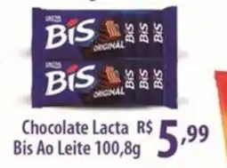 Rede DAS Chocolate Lacta Bis Ao Leite oferta