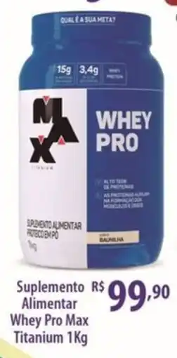 Rede DAS Suplemento Alimentar Whey Pro Max Titanium oferta