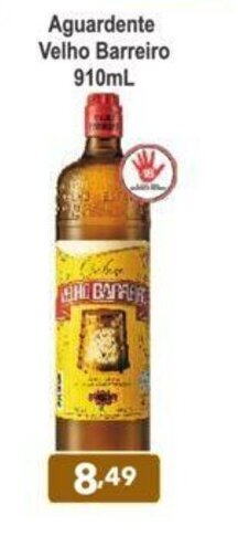 Calvo Atacadista Aguardente Velho Barreiro 910ml oferta