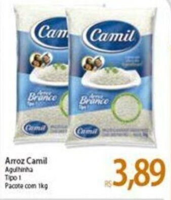 Atacadão Arroz Camil 1kg oferta
