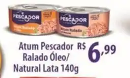 Rede DAS Atum Pescador Ralado Óleo/ Natural Lata oferta