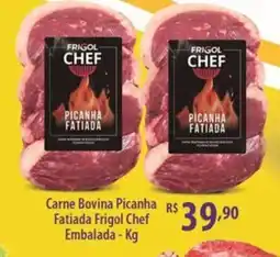 Rede DAS Carne Bovina Picanha Fatiada Frigol Chef Embalada oferta