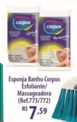 Rede DAS Esponja Banho Corpus Esfoliante/ Massageadora oferta