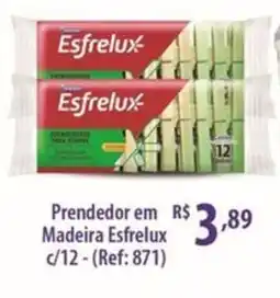 Rede DAS Prendedor em R$ Madeira Esfrelux oferta