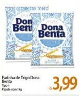 Atacadão Farinha de Trigo Dona Benta 1kg oferta