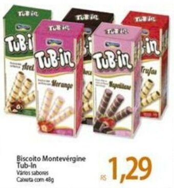 Atacadão Biscoito Montevergine Tub-In 48g oferta