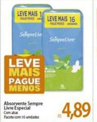 Absorvente Sempre Livre Especial