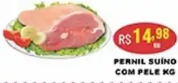Supermercados Santa Helena Pernil suino com pele oferta