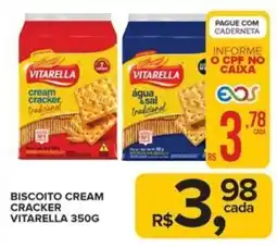 Super Bom Biscoito cream cracker vitarella oferta