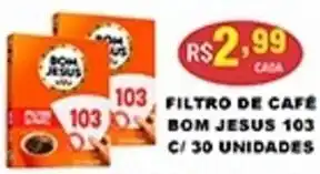 Supermercados Santa Helena Filtro de café 103 bom jesus 103 oferta