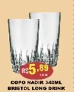 Supermercados Santa Helena Copo nadir bristol long drink oferta