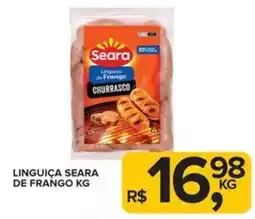 Super Bom Linguiça seara de frango oferta