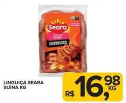 Super Bom Linguiça seara suína oferta