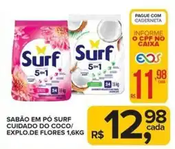 Super Bom Sabão em pó surf cuidado do coco/ explo.de flores oferta