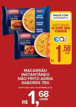 Super Bom Macarrão instantâneo não frito adria sabores oferta