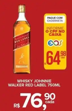 Super Bom Whisky johnnie walker red label oferta