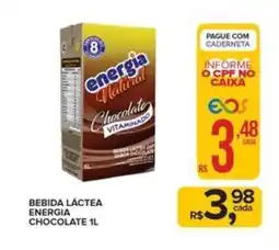 Super Bom Bebida láctea energia chocolate oferta