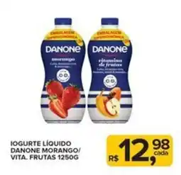 Super Bom Iogurte líquido danone morango/ vita. frutas oferta